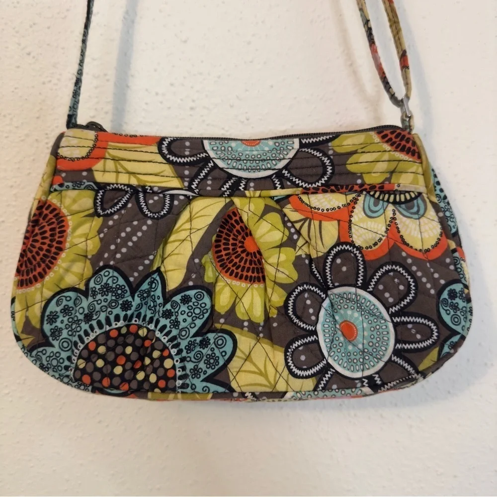 VERA BRADLEY Flower Shower Frannie Mini Crossbody Floral Adjustable Strap - Picture 13 of 14